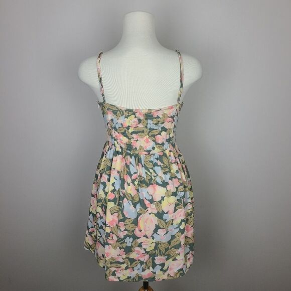 minkpink Spaghetti Strap Floral Skater Dress Small - Picture 7 of 16